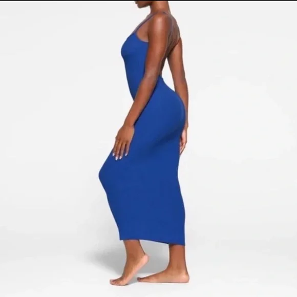 SKIMS Blue Midi Dress - Picture 4 of 10